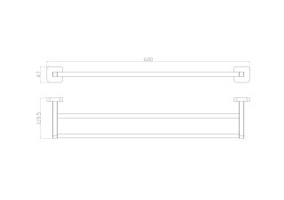Вешалка для полотенец Wonzon & Woghand Still WW-6611 хром